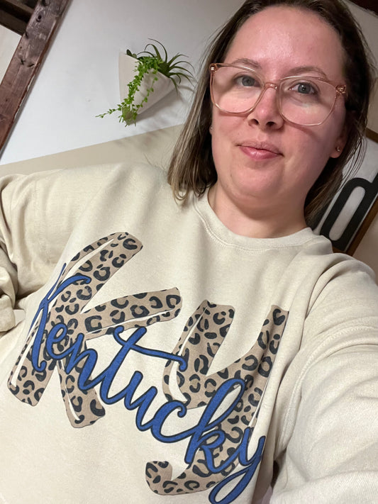 KY Leopard Crewneck Sweatshirt